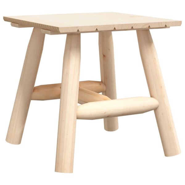 vidaXL Table d'appoint 49x49x50 cm bois massif d'épicéa