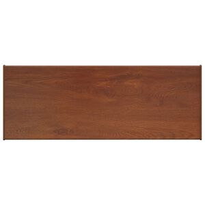 vidaXL Appui de fen&ecirc;tre Bois marron 80 x 35 x 4,5 cm PVC