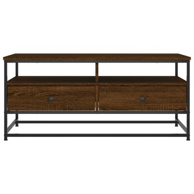 vidaXL Table basse chêne marron 100x51x45 cm bois d'ingénierie