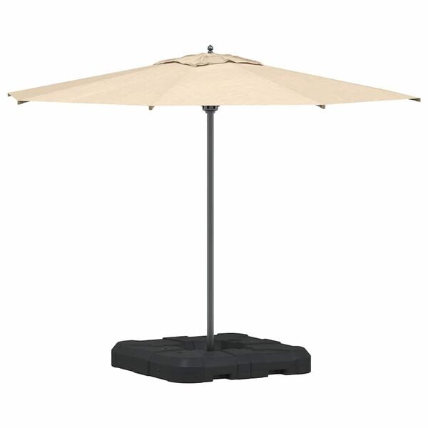 vidaXL Base de parasol &agrave; bras d&eacute;port&eacute; Noir 88,5 x 88,5 x 12 cm