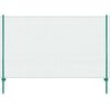 vidaXL Cl&ocirc;ture en grillage m&eacute;tallique avec poteaux Acier 25x2 m Vert