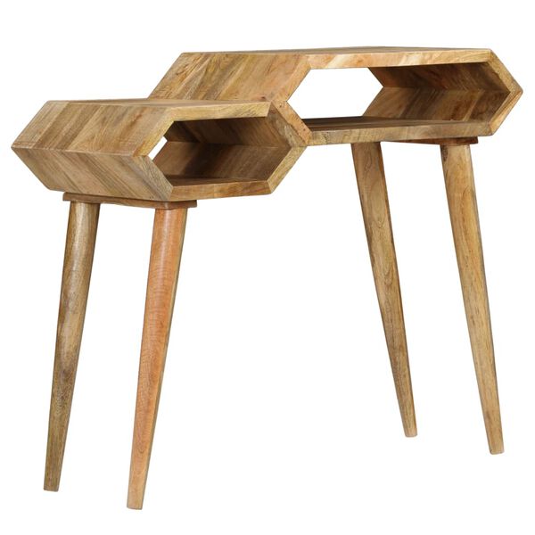 vidaXL Table console Bois de manguier massif 90 x 35 x 76 cm