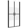 vidaXL Porte de douche ESG demi-d&eacute;poli (68-71)x190 cm