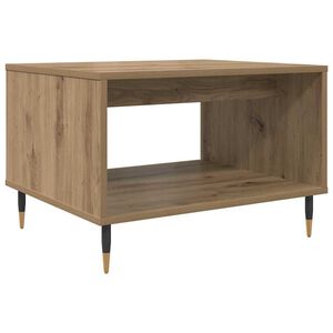 vidaXL Table basse ch&ecirc;ne artisanal 60 x 50 x 40 cm Bois d'ing&eacute;nierie