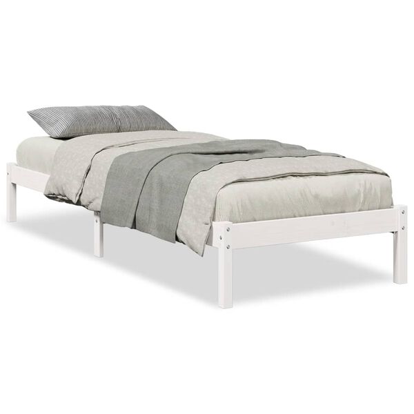 vidaXL Cadre de lit extra long sans matelas 80x210 cm bois massif pin