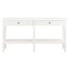 vidaXL Buffet blanc 150x35x77 cm bois massif