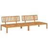 vidaXL Canap&eacute;s centraux palette de jardin 2 pcs bois massif d'acacia