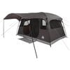 vidaXL Tente tunnel Marron Gris 366 x 244 x 198 cm Polyester et Acier