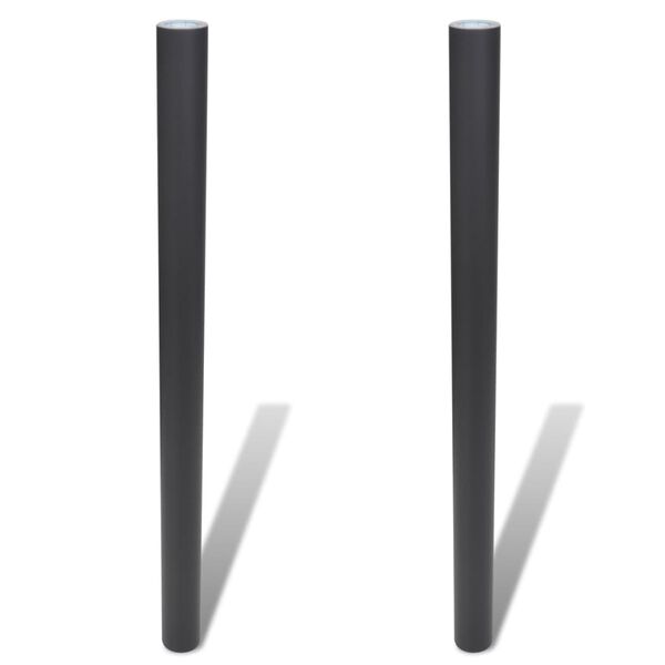 vidaXL Tableau noir autocollant mural 0,6x3 m 2 rouleaux avec craies