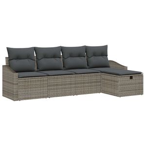 vidaXL Ensemble de Canap&eacute;s avec coussin 6 pcs polyrotin