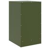 vidaXL Tables de chevet 2 pcs vert olive 34,5x39x62 cm acier