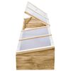 vidaXL Serres 2 pcs Bois de pin imprégné 200x50x35 cm