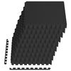 vidaXL Tapis de sol 54 pcs 4,86㎡ Mousse EVA Noir