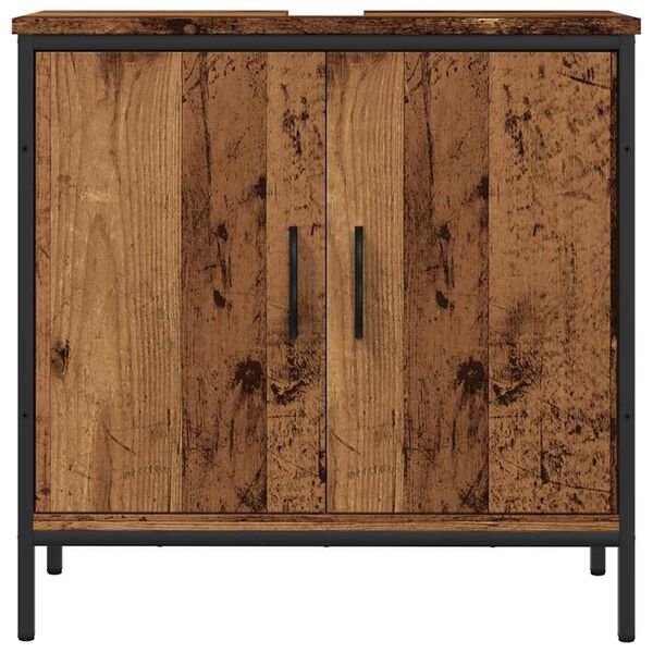 vidaXL Armoire lavabo vieux bois 60x30x60 cm bois d'ingénierie