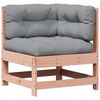 vidaXL Salon de jardin 5 pcs avec coussins bois massif douglas