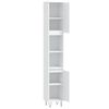 vidaXL Armoire de salle de bain blanc 30x30x190 cm bois d'ing&eacute;nierie