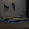 vidaXL Cadre de lit avec lumières LED sans matelas 200x200 cm