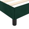 vidaXL Cadre de lit sans matelas vert foncé 180x200 cm velours