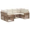 vidaXL Ensemble de canap&eacute; de jardin 6 pc 6-Nombre de places
