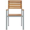 vidaXL Chaise de jardin 6 pcs Marron 56 x 57 x 87 cm