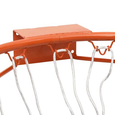 vidaXL Cerceau de basket Orange 39 cm Acier