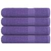 vidaXL Serviettes FROGN 4 pcs violet 100x200 cm 360 g/m&sup2;