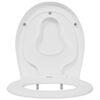 vidaXL Si&egrave;ge de toilette Blanc 47 x 37 x 4 cm Duroplast