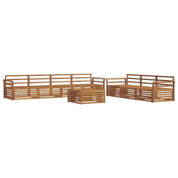 vidaXL Ensemble de canap&eacute;s d'ext&eacute;rieur 8 pcs Naturel