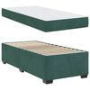 vidaXL Cadre de lit avec matelas Vert fonc&eacute; 100 x 200 cm Velours