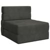 vidaXL Canap&eacute;-lit pliable Gris fonc&eacute; 70 x 80 x 60 cm Tissu