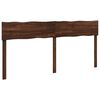 vidaXL T&ecirc;te de lit en bois brut ROSTOCK Marron fonc&eacute; 200 cm