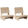 vidaXL Chaises de jardin lot de 2 60x64x70,5 cm bois massif de pin
