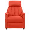 vidaXL Fauteuil inclinable &eacute;lectrique Rouge Similicuir