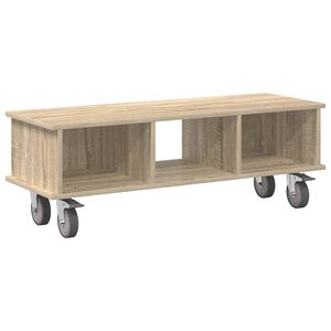 vidaXL Meuble TV 100 x 35 x 35 cm Ch&ecirc;ne Sonoma Bois d'ing&eacute;nierie
