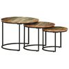 vidaXL Tables gigognes 3 pcs Bois de r&eacute;cup&eacute;ration massif