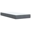 vidaXL Sommier &agrave; lattes de lit avec matelas gris fonc&eacute; 90x190 cm simple velours