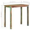 vidaXL Ensemble de bar 5 pcs Bois de r&eacute;cup&eacute;ration et cuir v&eacute;ritable