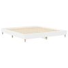 vidaXL Cadre de lit sans matelas blanc 200x200 cm bois d'ingénierie