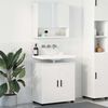 vidaXL Ensemble de mobilier de salle de bain Montage mural 2 pcs Blanc