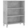 vidaXL Buffet haut Gris b&eacute;ton 69,5x34x180 cm Bois d'ing&eacute;nierie