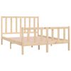 vidaXL Cadre de lit sans matelas 140x190 cm bois massif