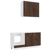 vidaXL Unit&eacute; de cuisine LUCCA 5 pcs Ch&ecirc;ne brun Bois d'ing&eacute;nierie