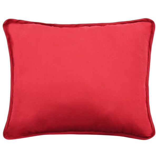 vidaXL Jeu de couette 3 pcs tissu bordeaux 240x220/60x70 cm