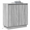 vidaXL Buffet LED Gris Sonoma 71 x 34,5 x 75 cm Bois d'ing&eacute;nierie