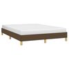 vidaXL Cadre de lit sans matelas marron fonc&eacute; 140x190 cm tissu