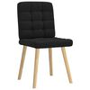 vidaXL Chaises à manger lot de 4 noir tissu