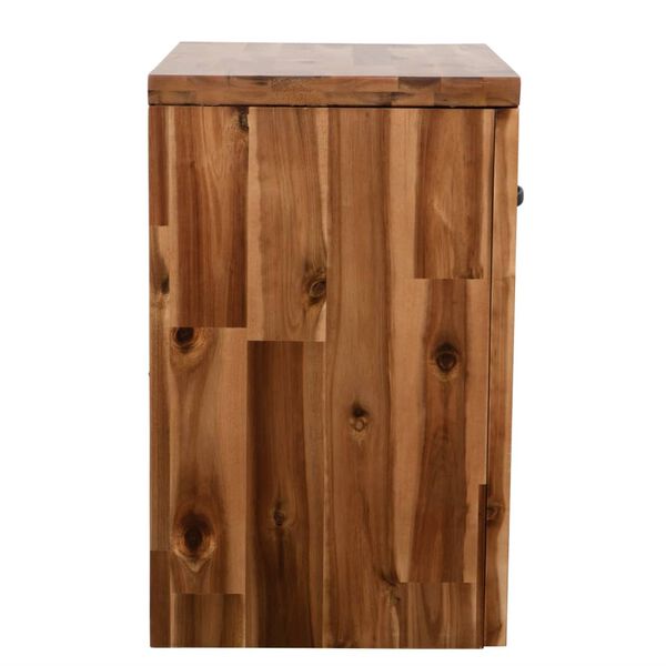 vidaXL Table de chevet 40 x 30 x 48 cm Bois d'acacia massif