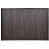 Tapis de bain Bambou 60x90 cm Marron fonc&eacute;