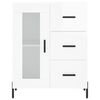 vidaXL Buffet Blanc brillant 69,5x34x90 cm Bois d'ing&eacute;nierie