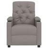 vidaXL Fauteuil de massage Taupe Tissu